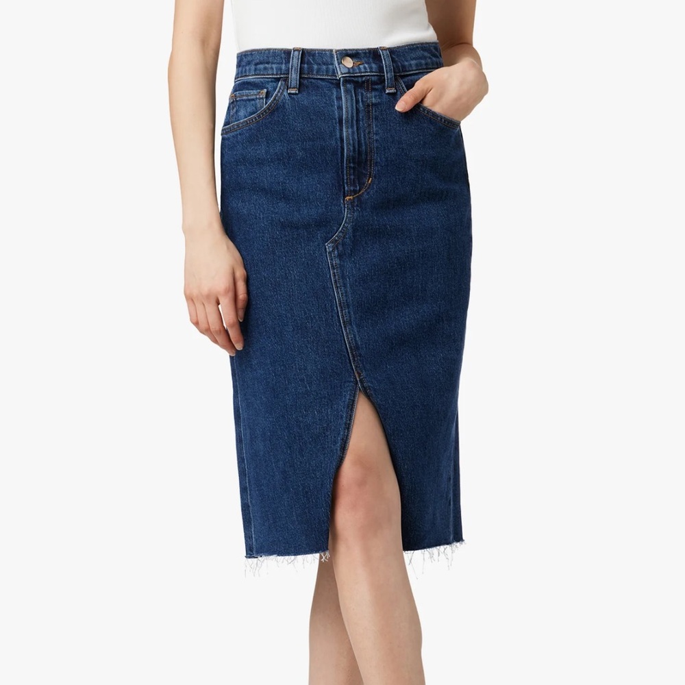 New! Joe's Jeans The Joplin Denim Midi Skirt
